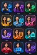我的 App 圖示牆示例 2：生成效果