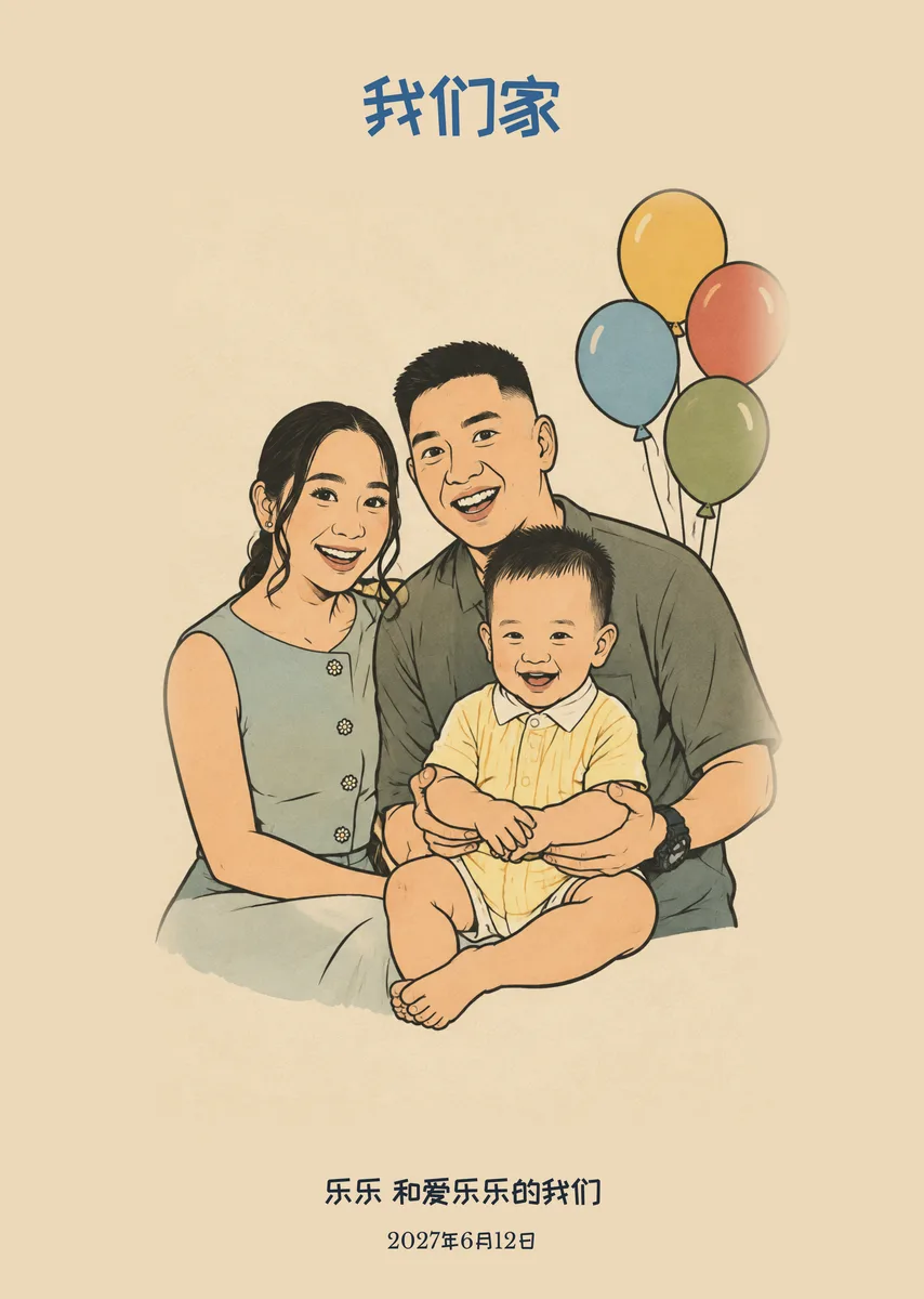 "我們家"紀念海報