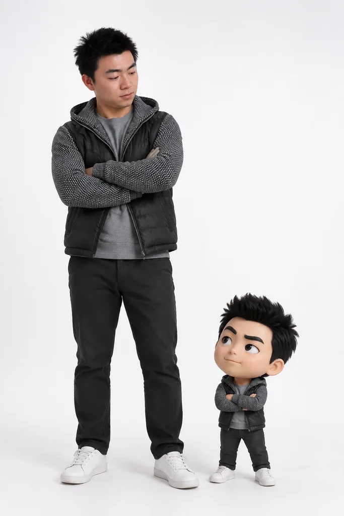 Me and my mini figurine example 3: result