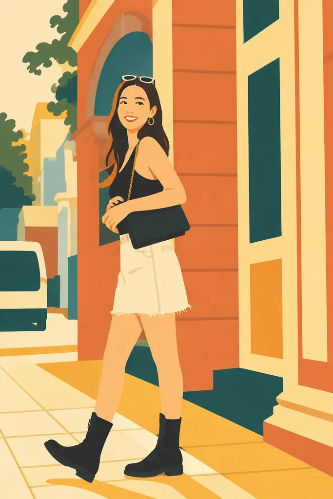 Flat graphic poster example 3: result