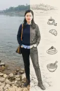 照片與線稿對半示例 2：生成效果