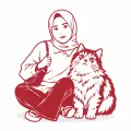 深藍貼紙插畫示例 2：生成效果