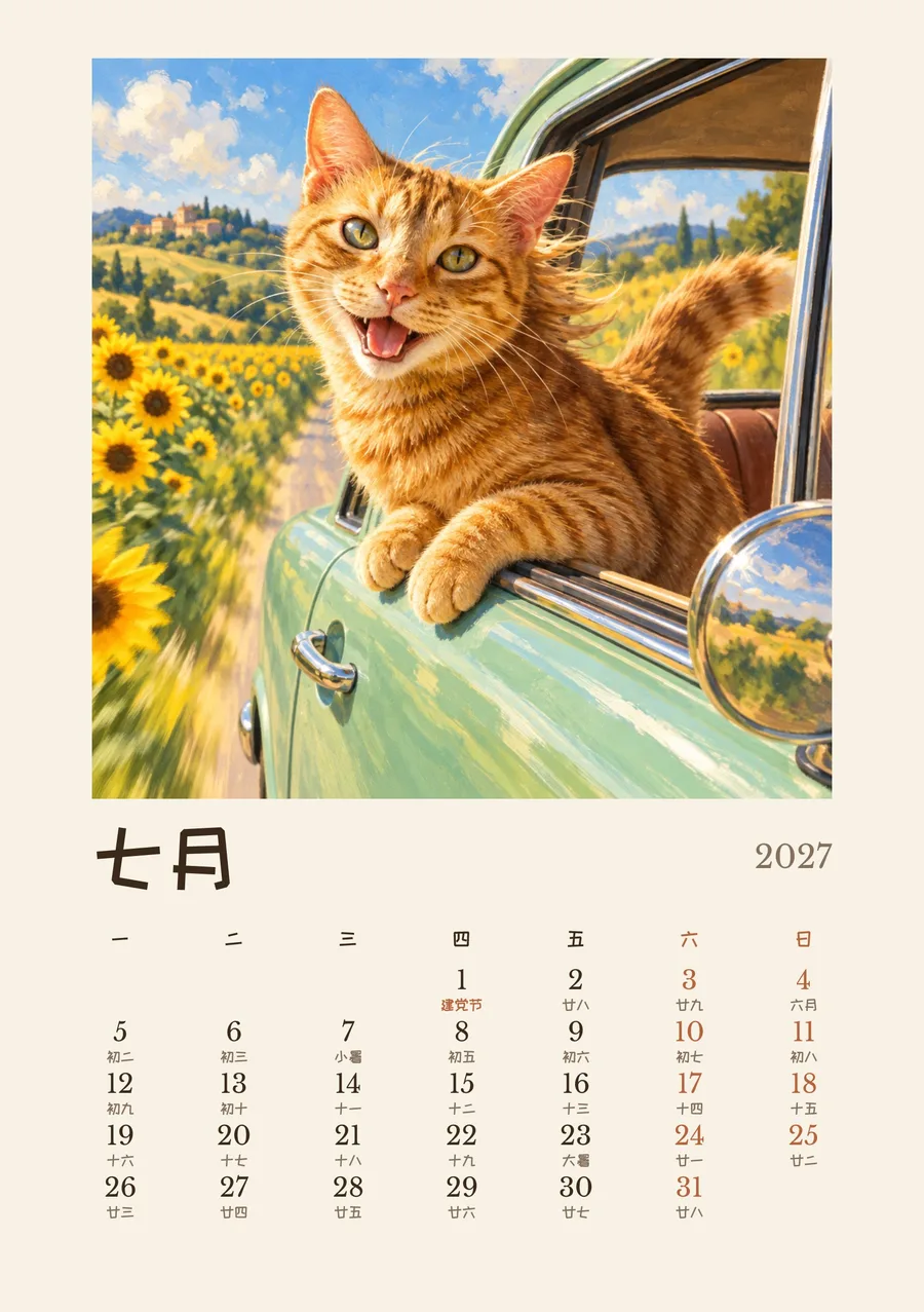 7 月