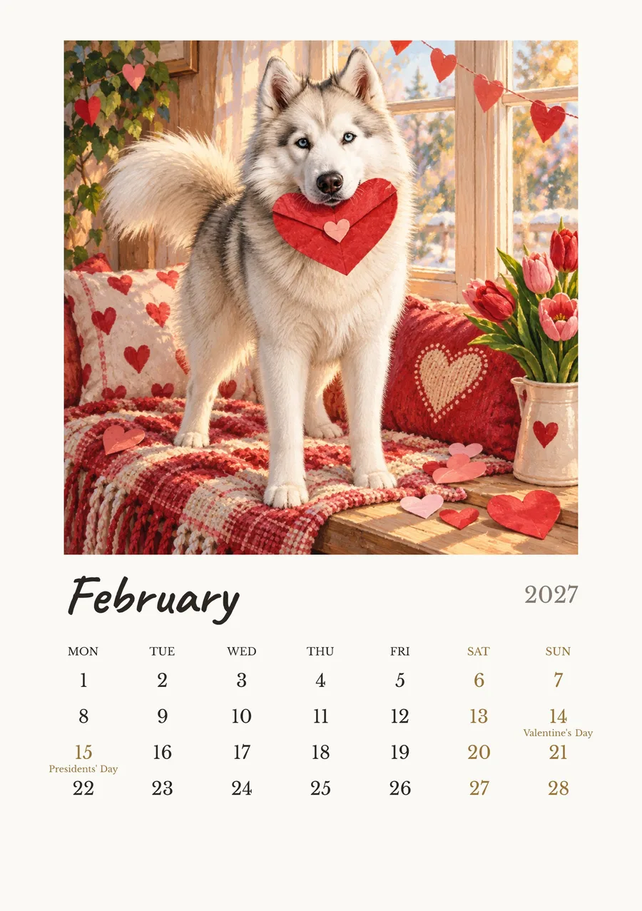 2 月