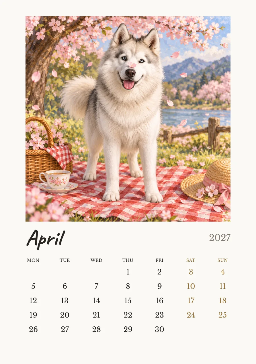 4 月