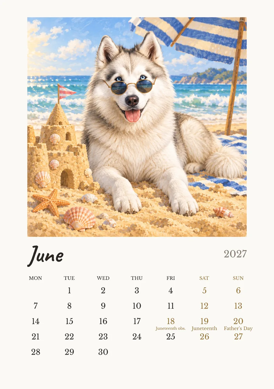 6 月