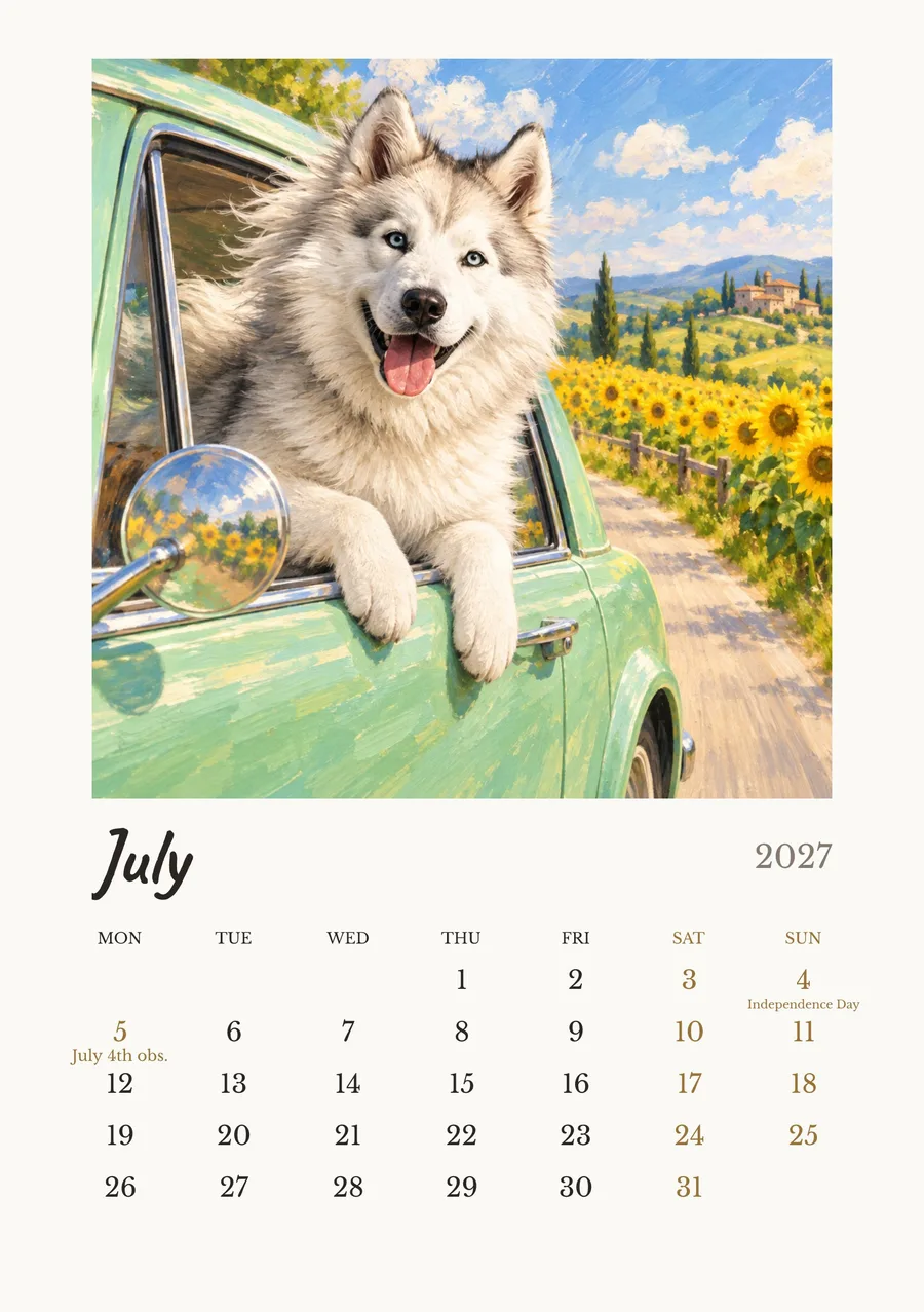 7 月