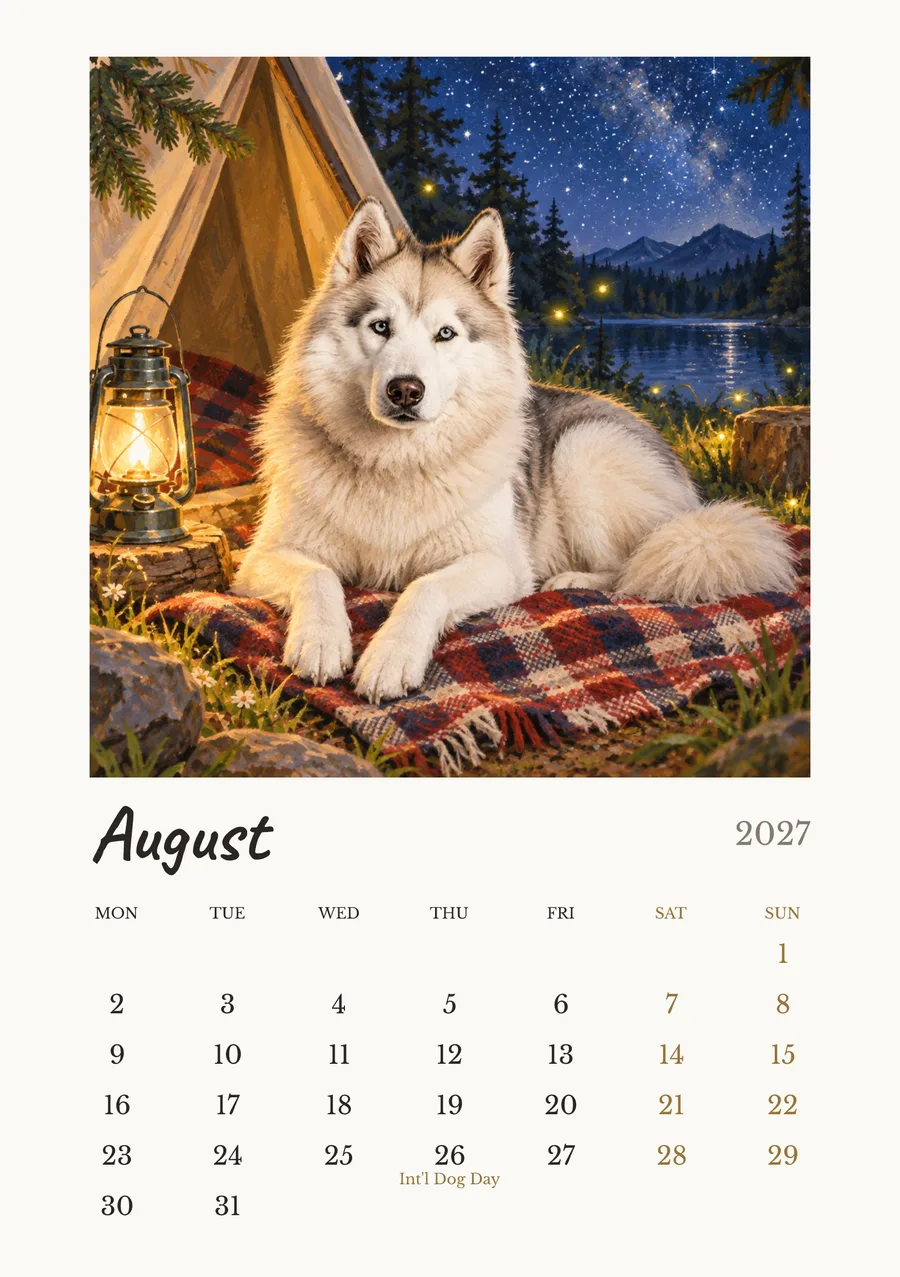 8 月