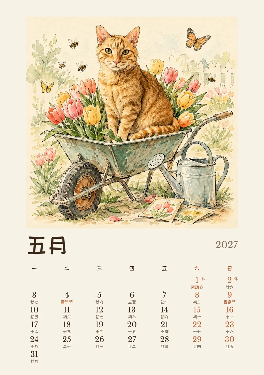 5 月