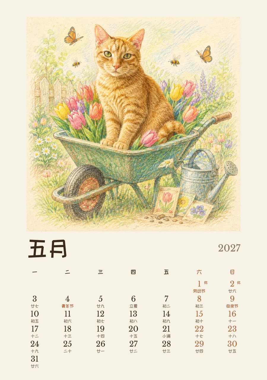 5 月
