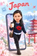 從手機裡走出來示例 2：生成效果