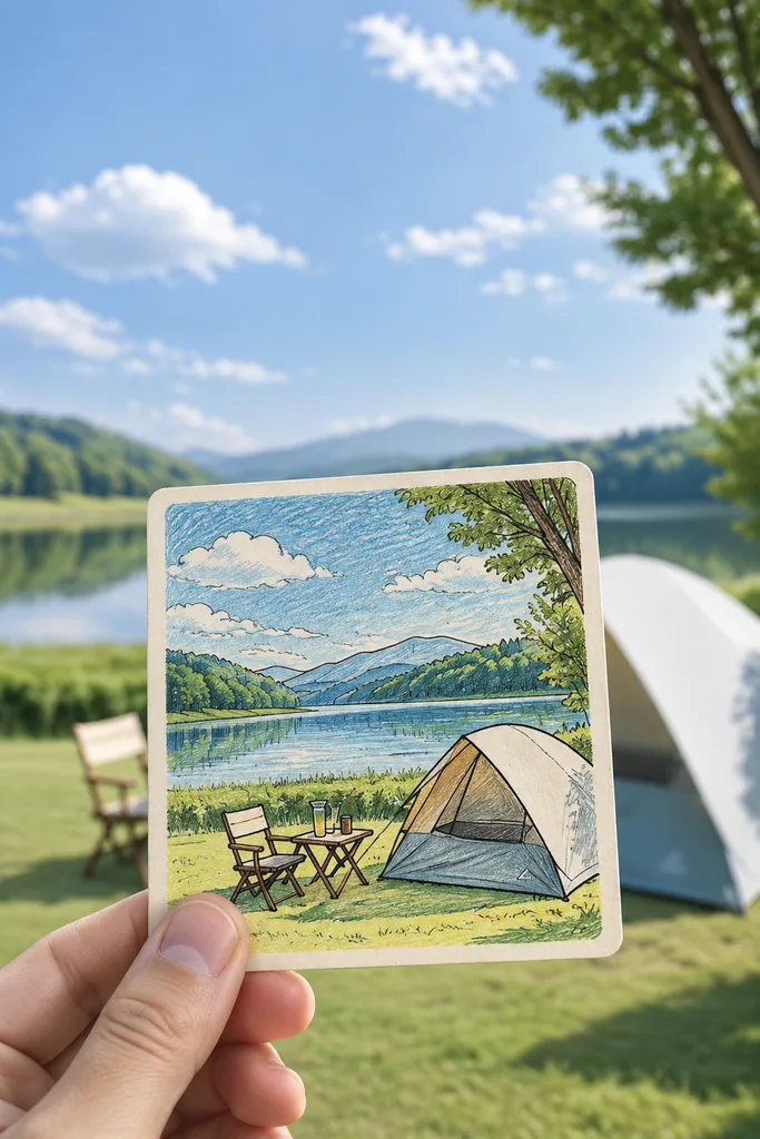 Hand-held picture card example 3: result