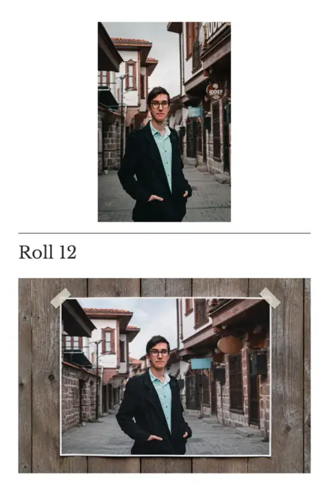Photo to object example 3: the result (Soft overcast · On a wooden wall · Roll 12)
