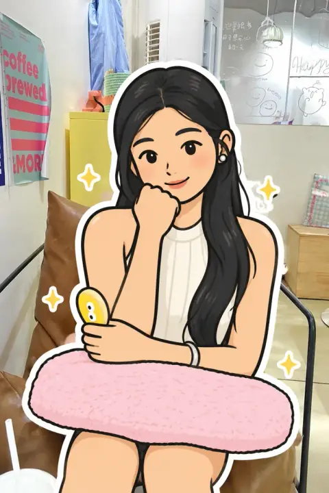 Sticker in the scene result