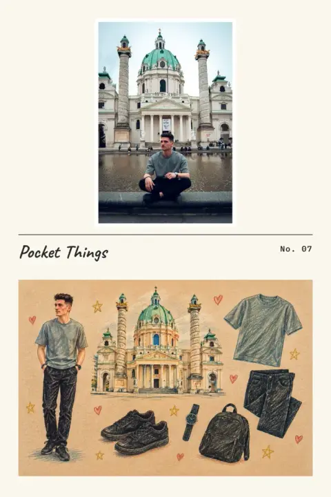 Things board example 3: the result (Crayon · Kraft · Pocket Things / No. 07)