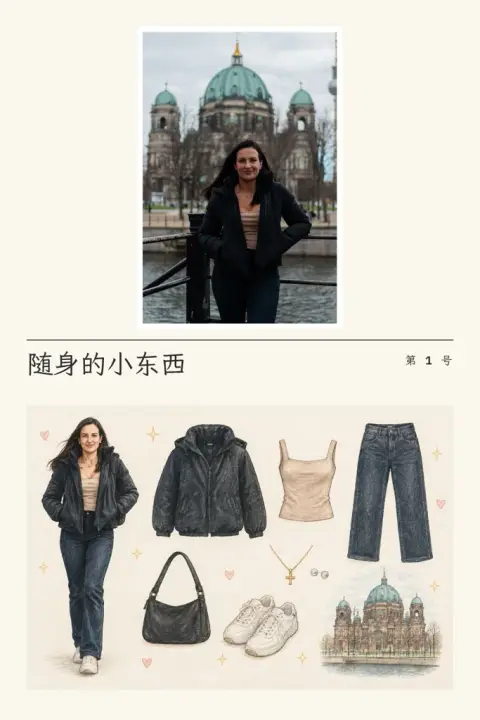 Things board example 2: the result (Pencil and watercolor · Ivory · 随身的小东西 / 第 1 号)